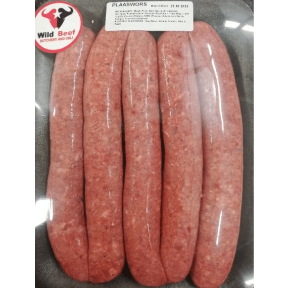 wild beef plaaswors 400g picture 1