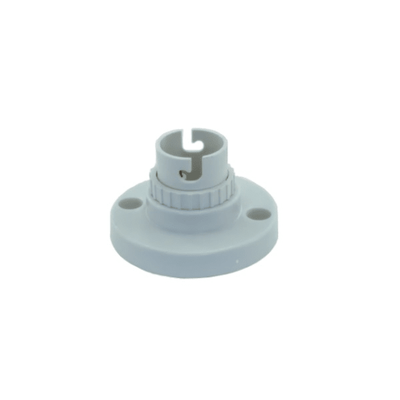 yesco battenholder b22 pvc wht picture 1