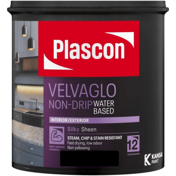 plascon velvaglo black 1l picture 1