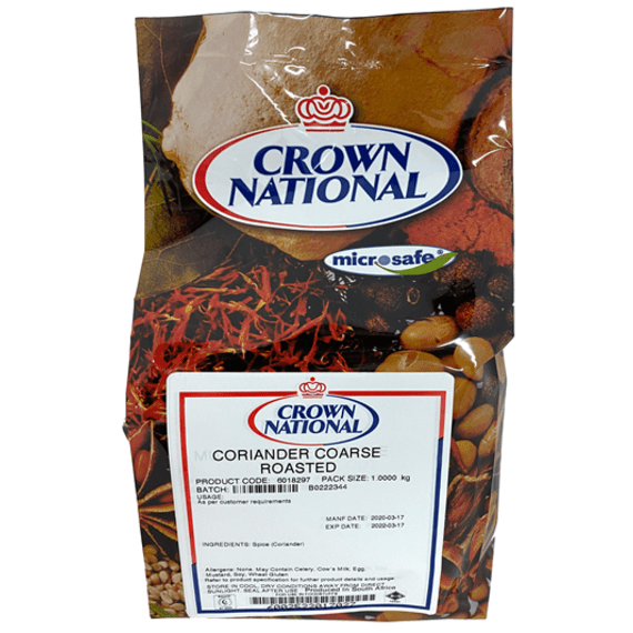 crown nat coriander coarse roasted 1kg picture 1