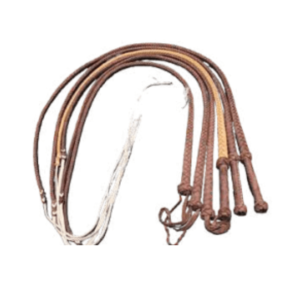 sweepwinkel whip 8 plait cow hide picture 1