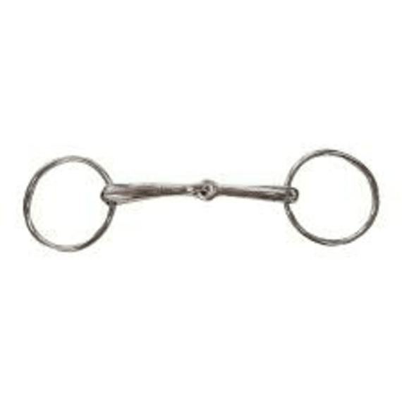 solo loose ring snaffle plated bit picture 1