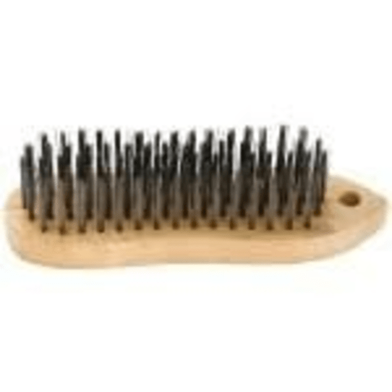 brush wire block wooden handle picture 1