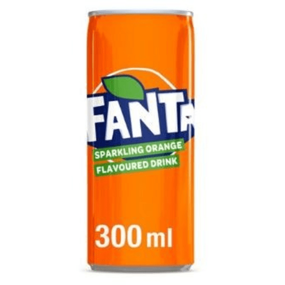 fanta orange can 300ml picture 1