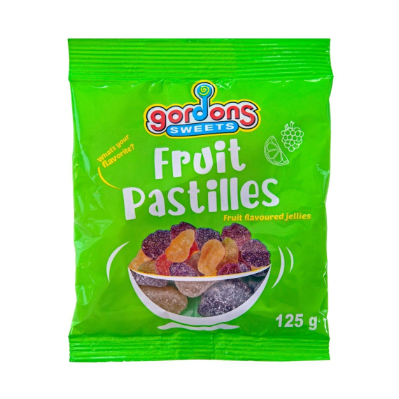 gordons sweets fruit pastilles 125g picture 1