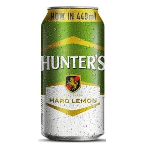 hunters hard lemon can 440ml picture 1