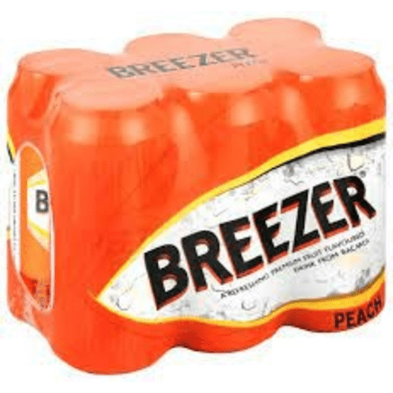 bacardi breezer peach can 400ml picture 1