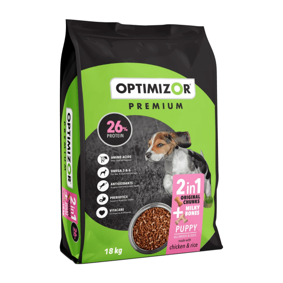 optimizor premium dog food puppy milky 18kg picture 1