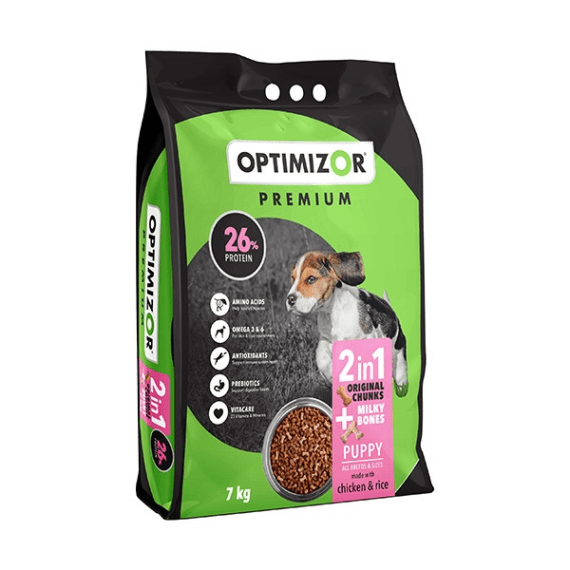 optimizor premium dog food puppy milky 7kg picture 1