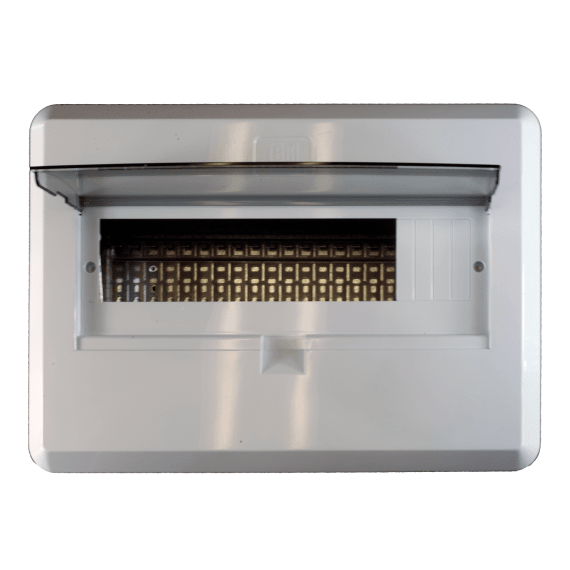 Cbi DB Board Pvc Cover SS mini Rail Wht 20way | Agrimark