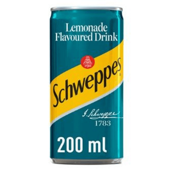 schweppes lemonade can 200ml 2 picture 1