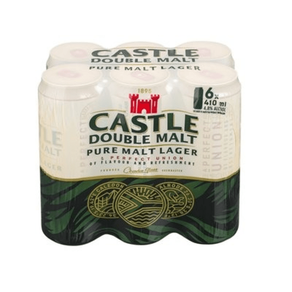 castle lager double malt can 410ml picture 1