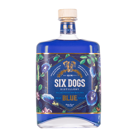 six dogs gin blue 750ml picture 1