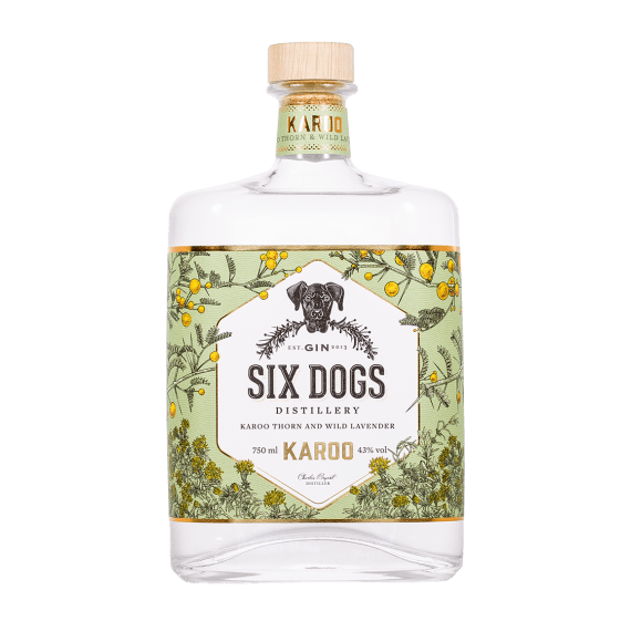 six dogs gin karoo 750ml picture 1