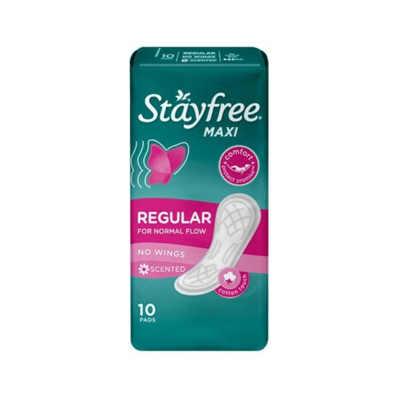 stayfree maxi thick no wings scentd 10 s picture 1