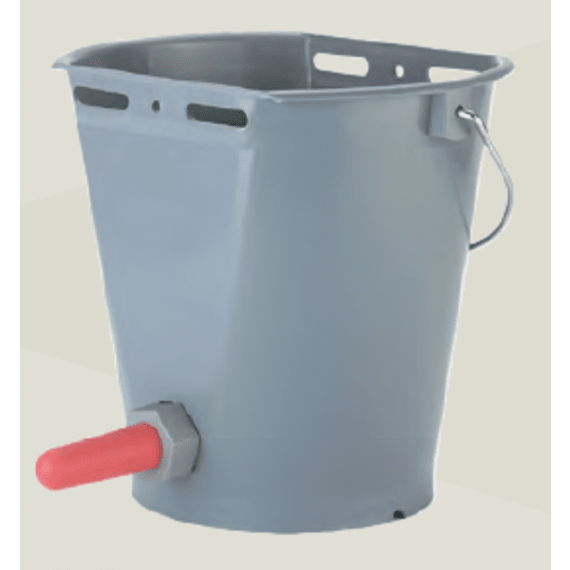 swavet calf feeding bucket with one teat picture 1