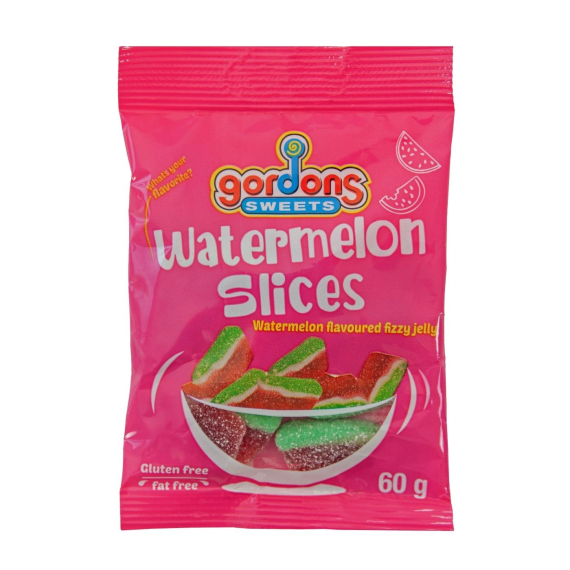 gordons sweets watermelon slices 60g picture 1