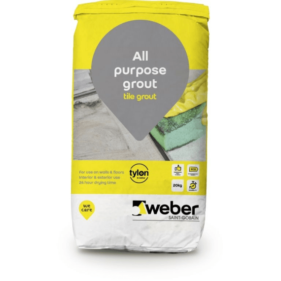 weber tylon grout dove grey 2kg picture 1