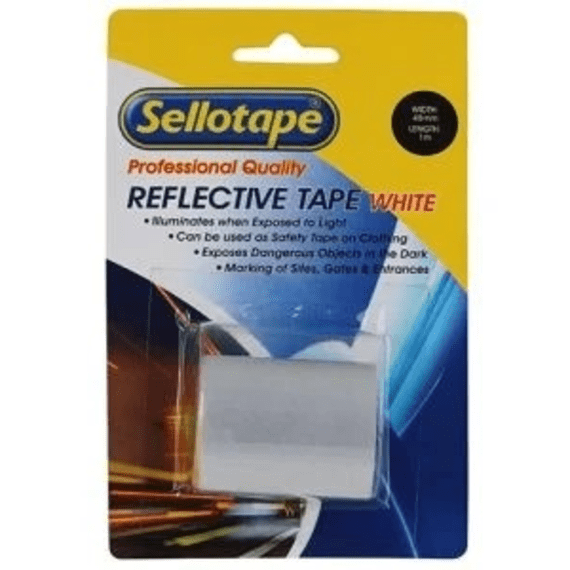 sellotape reflective tape white 1mx48mm picture 1