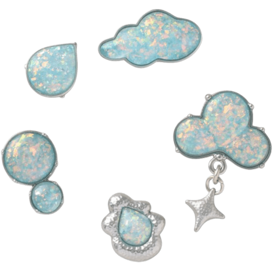 crocs opalescent meta 5 pack jibbitz picture 1