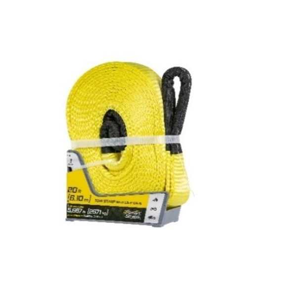 smart tow strap with loop ends yelow 6m picture 1
