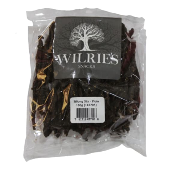 wilries biltong plain stix 180g picture 1