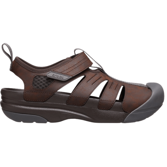 crocs yukon fisherman sandal espresso picture 1