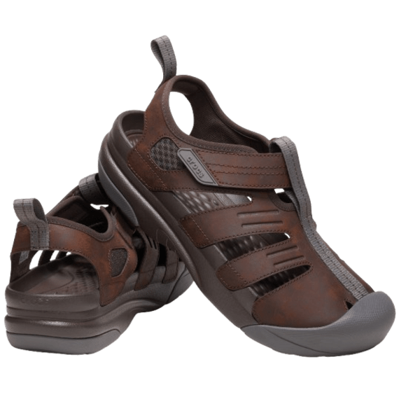 crocs yukon fisherman sandal espresso picture 2