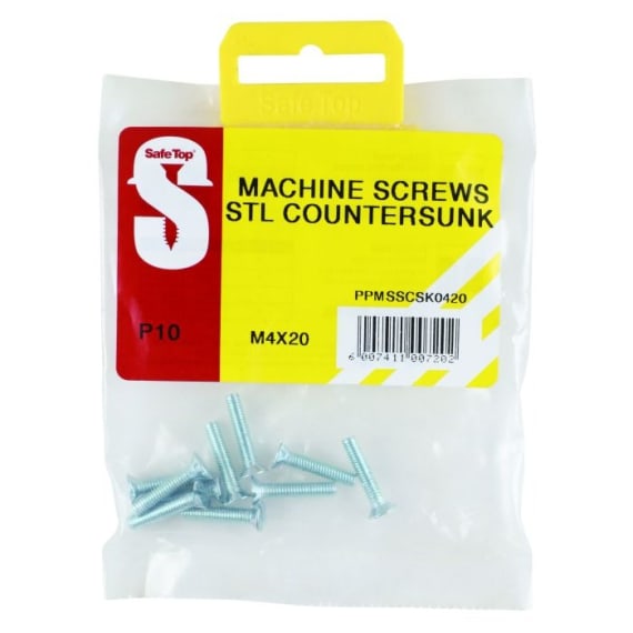 st machine screws steel countersunk p10 picture 2