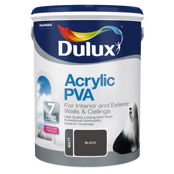 dulux acrylic pva black picture 1