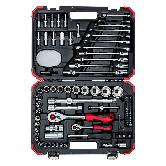 Gedore Red Socket Set 1/4+1/2 Inch 92pcs | Agrimark