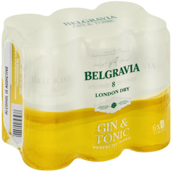 belgravia gin tonic 6x440ml picture 1