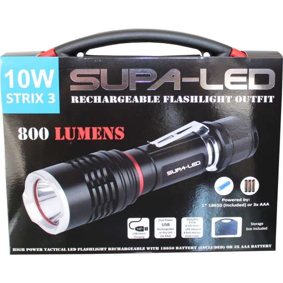 supa led strix 3 800 lumen rechargeable torch picture 2