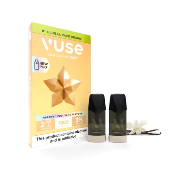 vuse vanilla pods VUSE Pods 2000 Puffs - Vanilla Medley 20mg main image 1