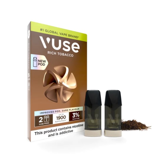 Vuse E-Pod 2-Pack Rich Tobacco 3% x 5 | Agrimark Vuse E-Pod 2-Pack Rich Tobacco 3% x 5 | Agrimark