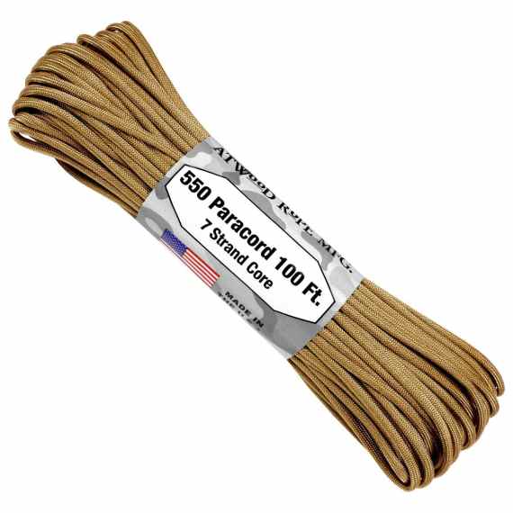atwood 550 paracord tan 100ft picture 1
