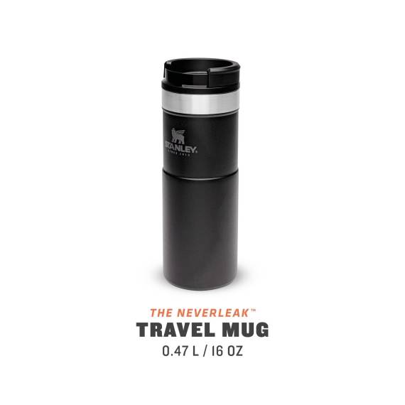 stanley never leak travel mug 470ml black picture 2