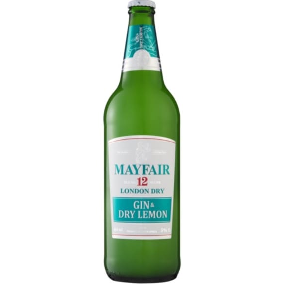 mayfair gin dry lemon cider 12x660ml picture 1