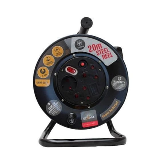 electricmate steel reel 10 amp 20m picture 1