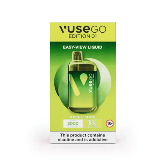 Vuse Go 3000 Disposable Vape Apple Sour 3% | Agrimark Vuse Go 3000 Disposable Vape Apple Sour 3% | Agrimark