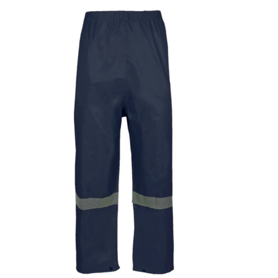 rebel rubberized hi viz reflective rainsuit navy picture 2