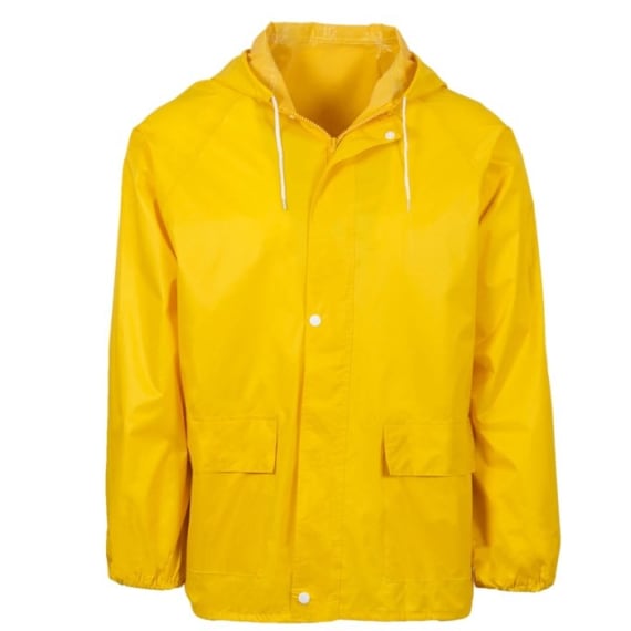 rebel rubberised hi viz rainsuit yellow picture 1