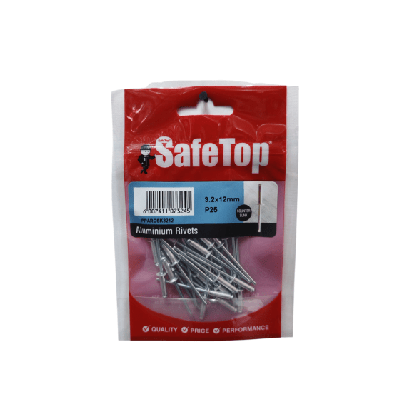 safetop aluminium rivets countersunk picture 1