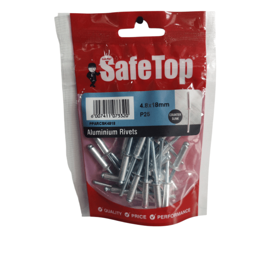 safetop aluminium rivets countersunk picture 8
