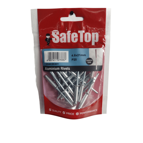 safetop aluminium rivets countersunk picture 9