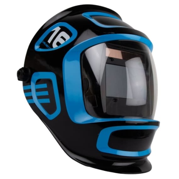 strike arc auto dark helmet round screen picture 1