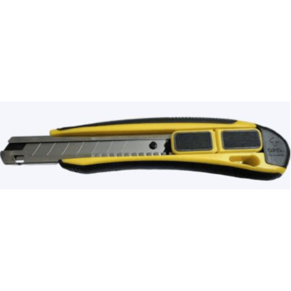 eurotool trimming knife 18mm yellow heavy duty picture 1