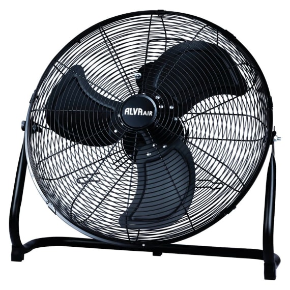 alva air high velocity 130w floor fan black picture 1