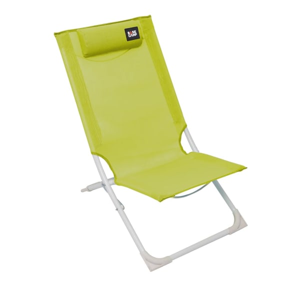 basecamp folding beach chair with pillow picture 1