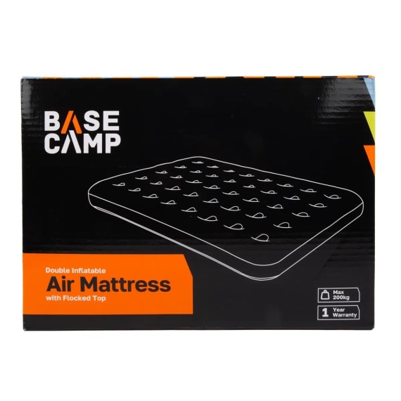 basecamp inflatable mattress flocked dbl picture 2